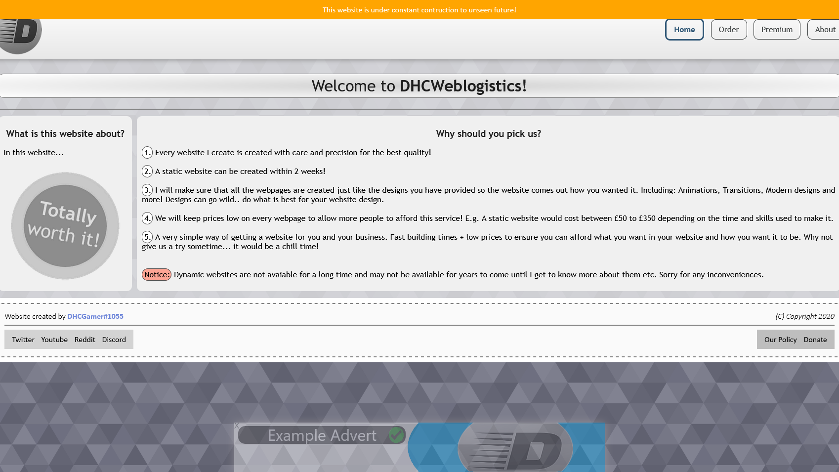 dhcweblogistics 2020
